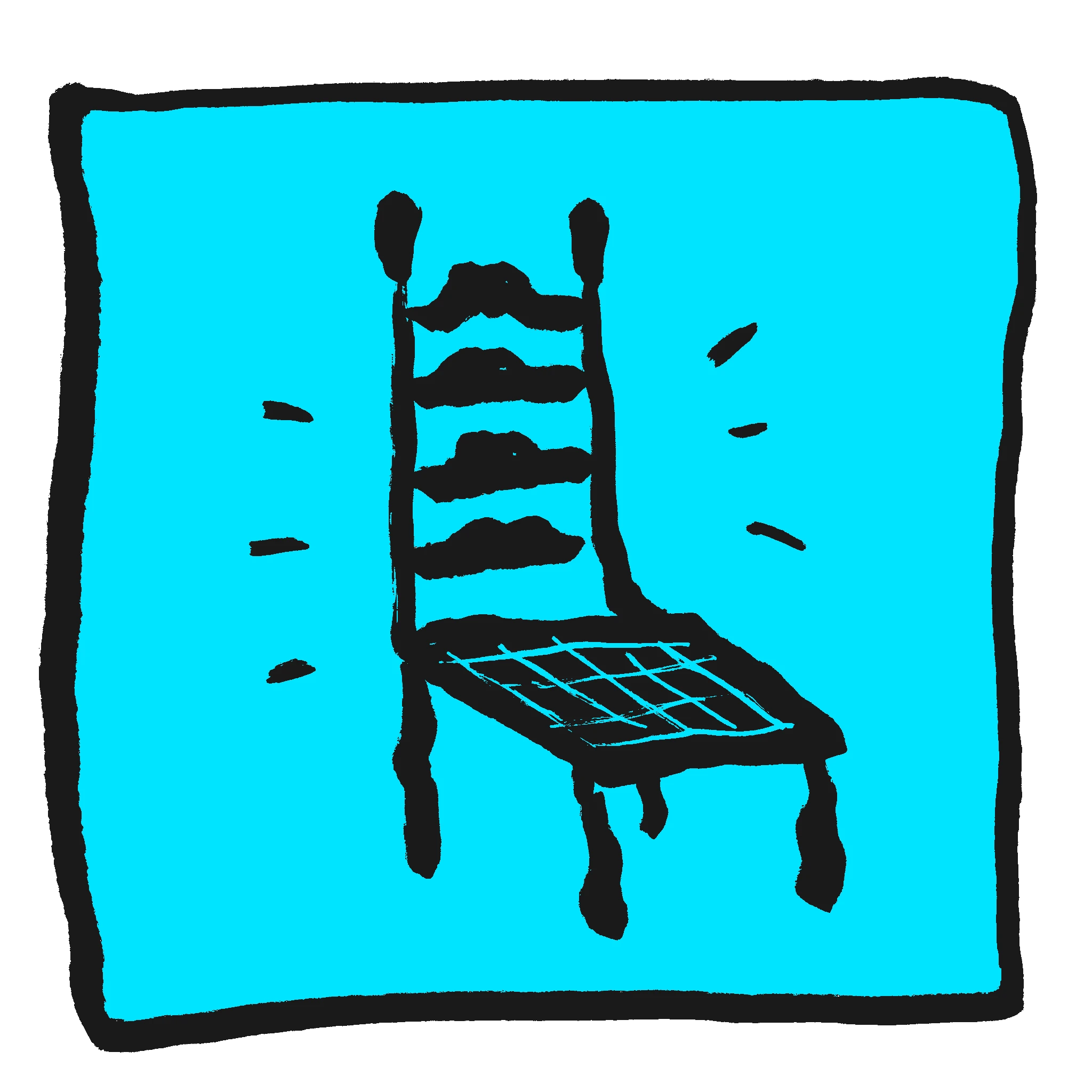 Antique chair illustration